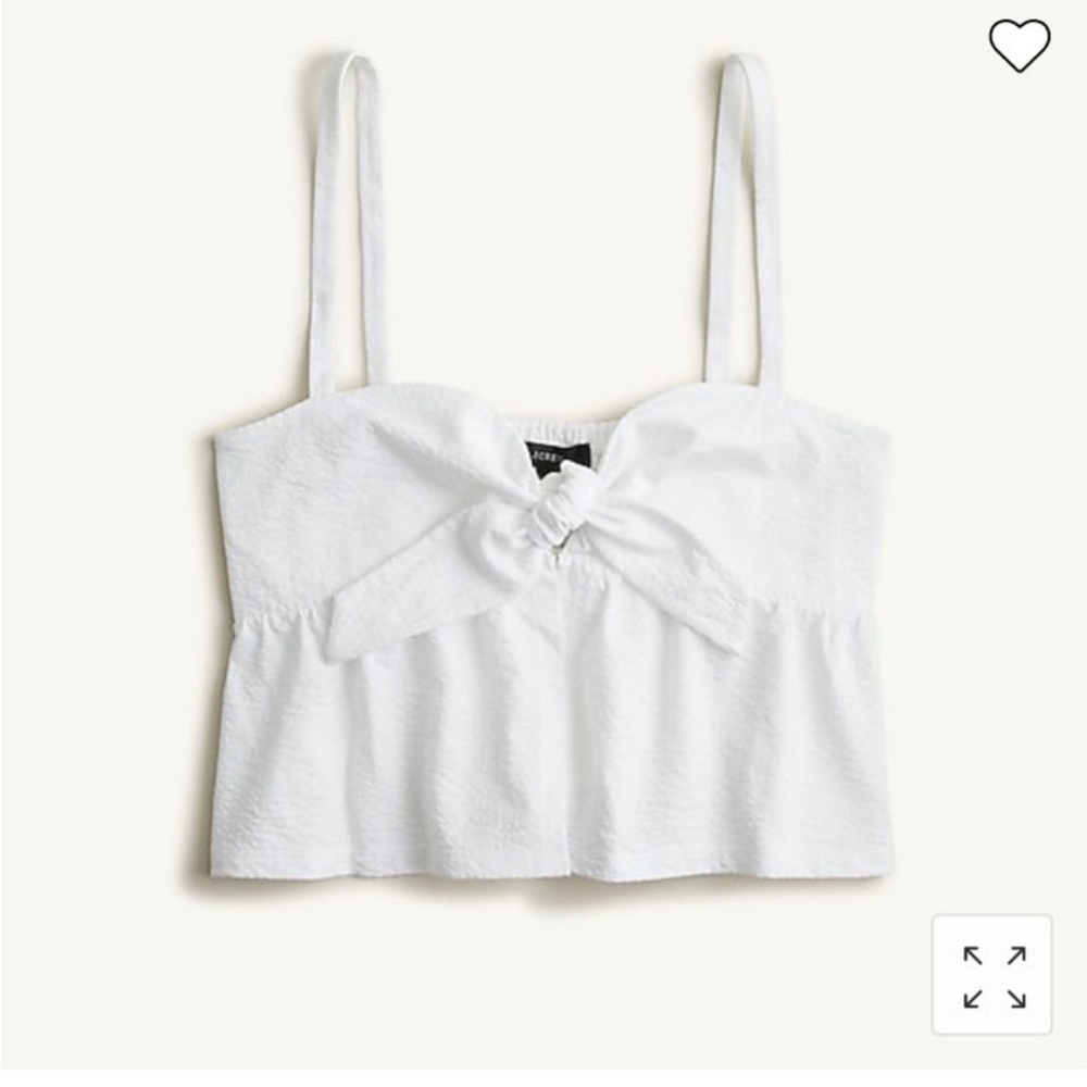 Pale blue tie front crop top! J.crew! New. XS